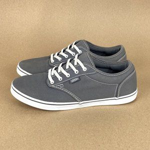 Vans Off the Wall Padded Heel Lace Up Sneaker Womens Size 9.5 Gray